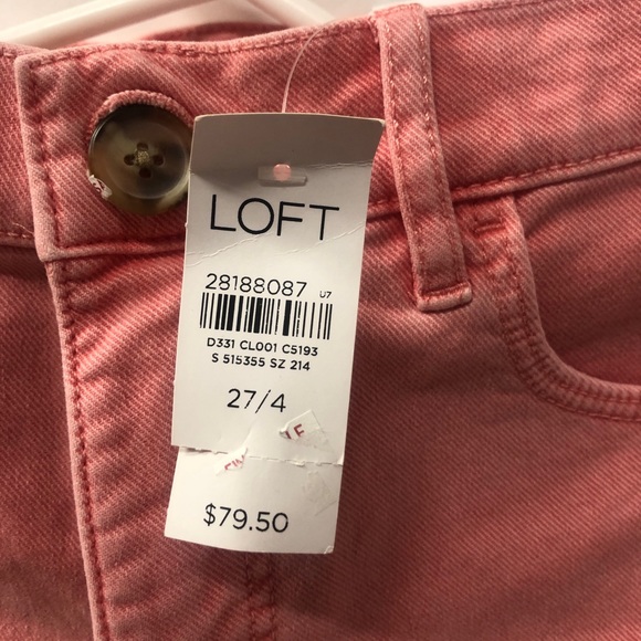 Loft Light Orange Denim Pants Size 27 - Picture 2 of 3